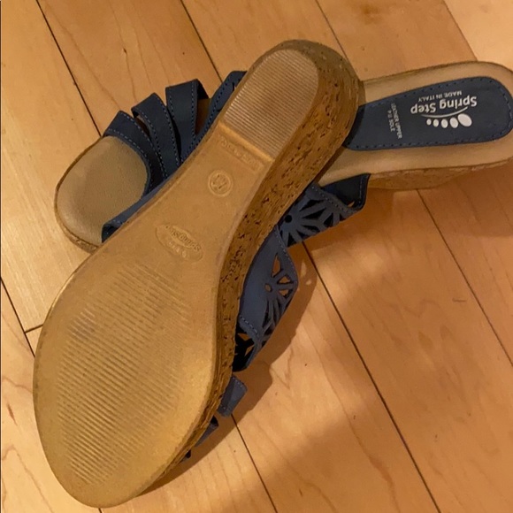 Ladies blue wedges size 41(10US) - Picture 3 of 5